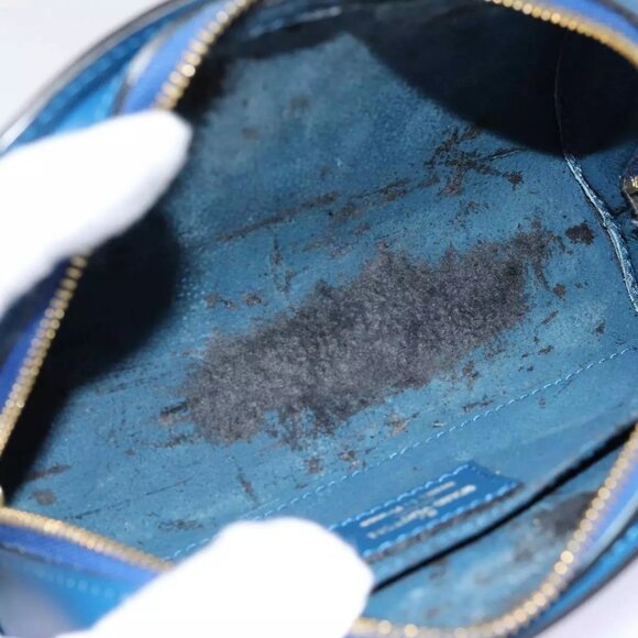 LOUIS VUITTON Epi Dauphine PM Pouch Blue - Picture 10 of 16